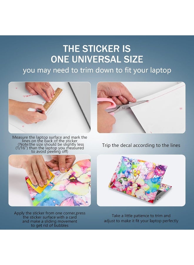 icolor Laptop Skin Sticker Decal,12" 13" 13.3" 14" 15" 15.4" 15.6 inch Notebook Vinyl Skin Sticker Cover Art Decal Protector Notebook PC - Image 2