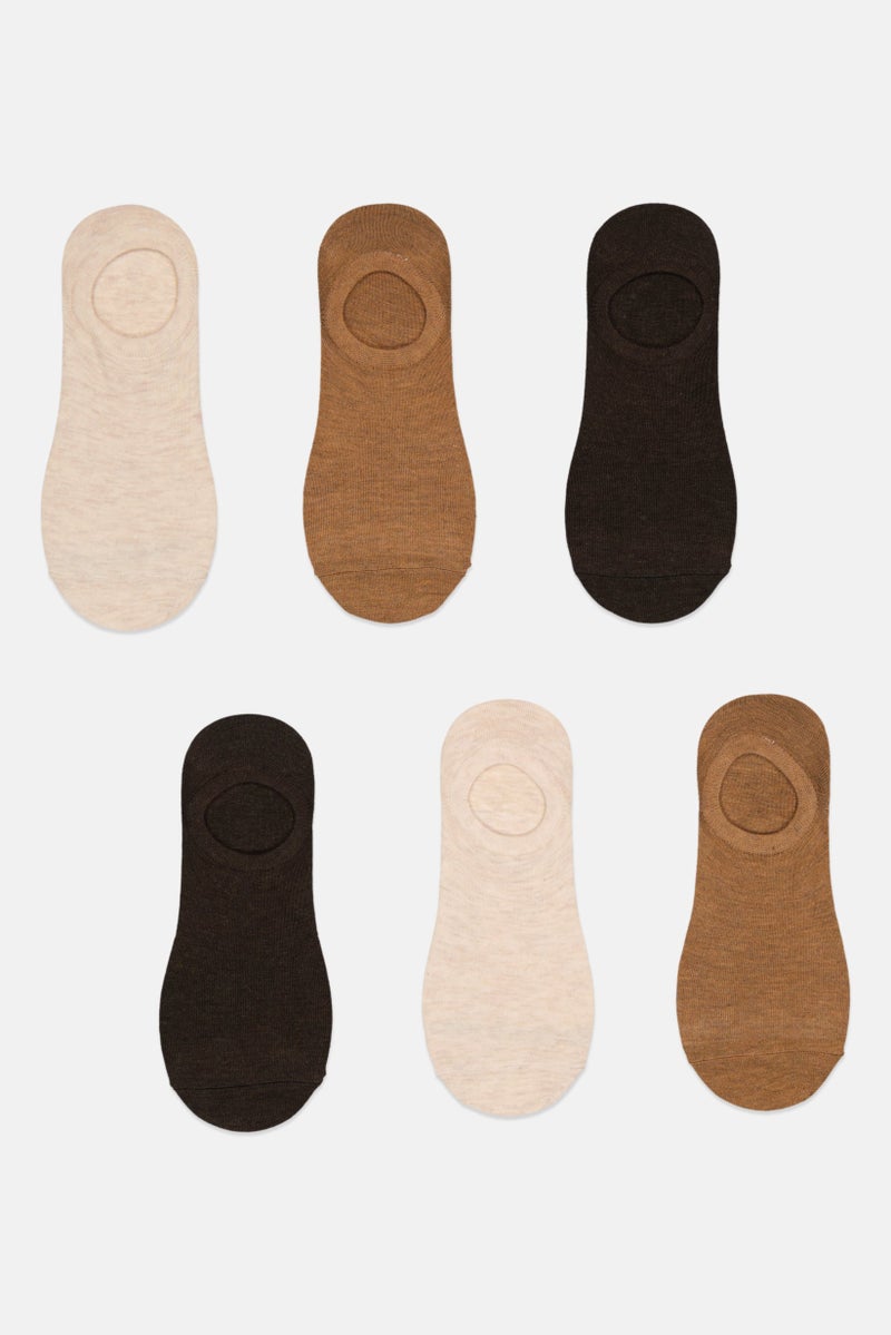 Ben Sherman Men 6 Pairs Brand Logo Silicone Heel Grip Socks, Multicolor  - Image 4