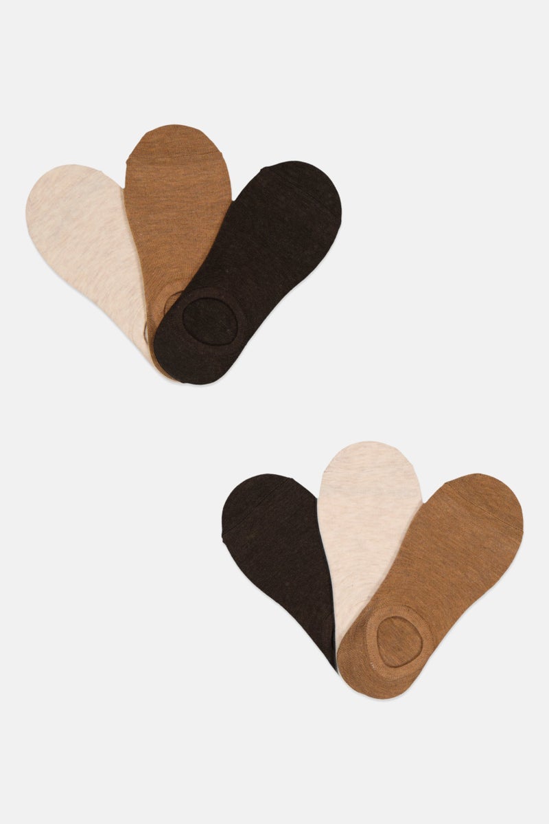 Ben Sherman Men 6 Pairs Brand Logo Silicone Heel Grip Socks, Multicolor  - Image 1