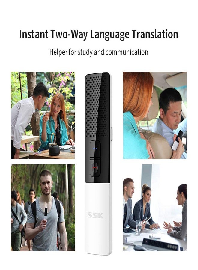 SSK Portable Foreign Language Translator, Need Connect Smartphone Bluetooth, Supports 86 Languages Two-Way Instant Translation Voice Language Translator for Travelling Learning and Business - Image 5