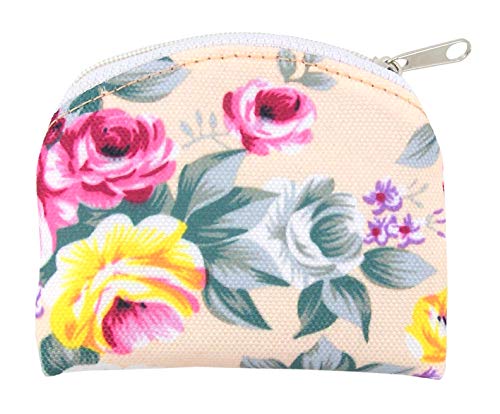 Hirten Fully Lined Rose Flower Patterened Brocade Rosary Case with Zipper Closure, 3 Inch - Image 4