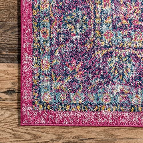 nuLOOM Paisley Vintage Persian Area Rug, 2' x 3', Verona Fuchsia - Image 4