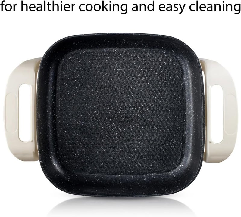 DENX Multifunctional Electric Pot DX3905 – 6L Large Capacity, 1300–1600W Fast Heating, 220V Electric Cooker with Temperature Control, Non-Stick Inner Pot & Glass Lid for Cooking, Frying & Boiling - Image 1