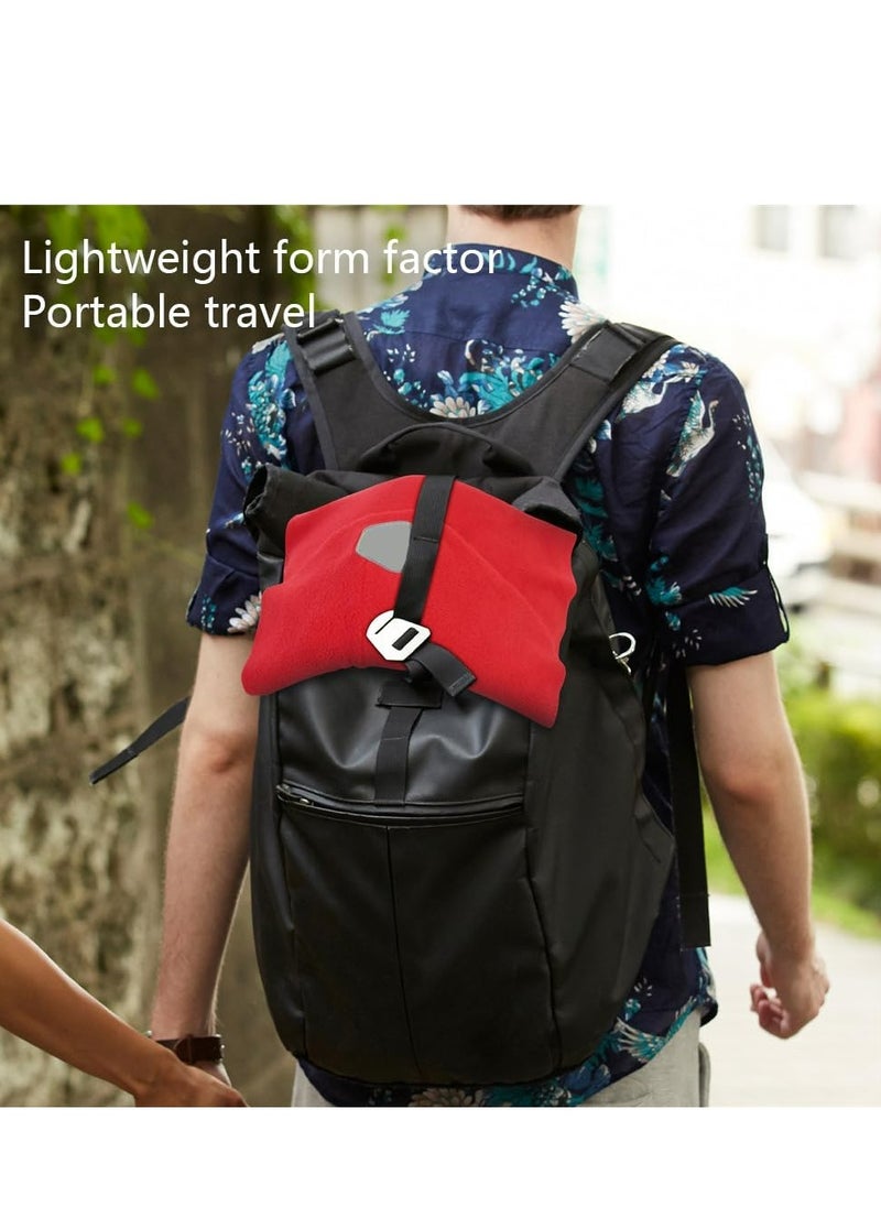 Oasisgalore Portable U-shaped Travel Pillow, Black, for Men & Women, with Neck and Shoulder Support, Easy to Carry.  - Image 4