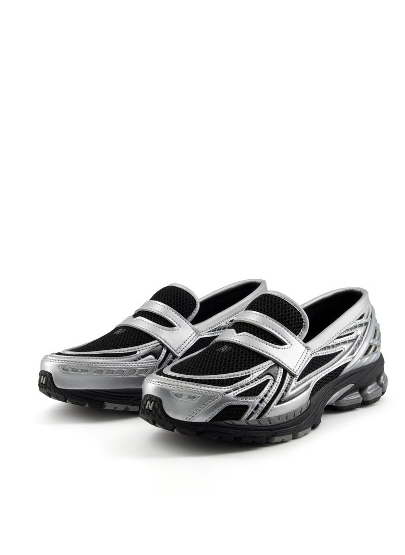 New Balance 1906L Vintage Casual Loafers/Slip-on Athlesiure/Colorblock Sneakers Shoes Silvery/Black For Women/Men/Students  - Image 2