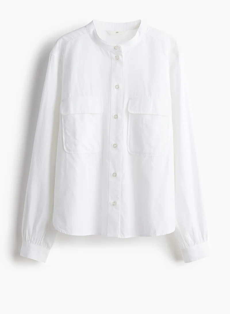 H&M Pocket-Detail Blouse