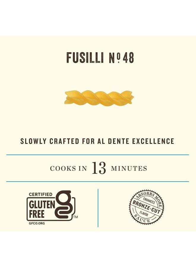 Rummo Gluten Free Fusilli N.48 - Gluten Free Fusilli Pasta Noodles, Made with Brown Rice & Corn, Pasta from Italy - 12 Ounce (Pack of 5) - Image 3