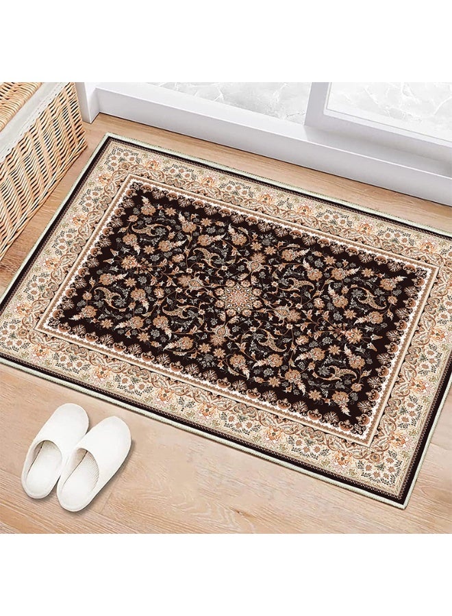 آنا سجادة منطقة من مخمل الكريستال المتينة وغير المنزلقة للاستخدام المنزلي - Image 1