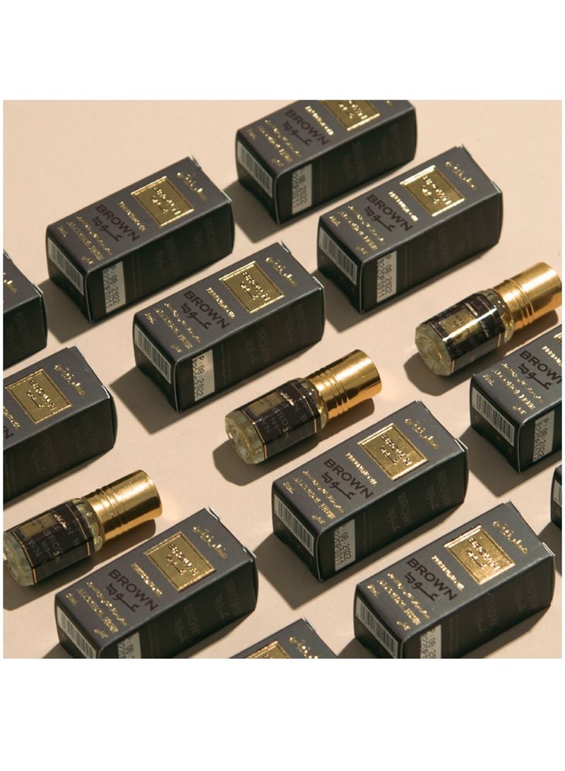 بانافع عطر براون عود زيتي 12 قطعة3 مل - Image 1
