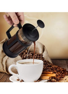 Gonice French Coffee Press Maker-350ml Espresso and Tea Maker with Triple Layer Filter, Borosilicate Glass Coffee Press,Stainless Steel Filter,Cold Brew Heat Resistant For Camping Travel Gifts,Black  - Image 3
