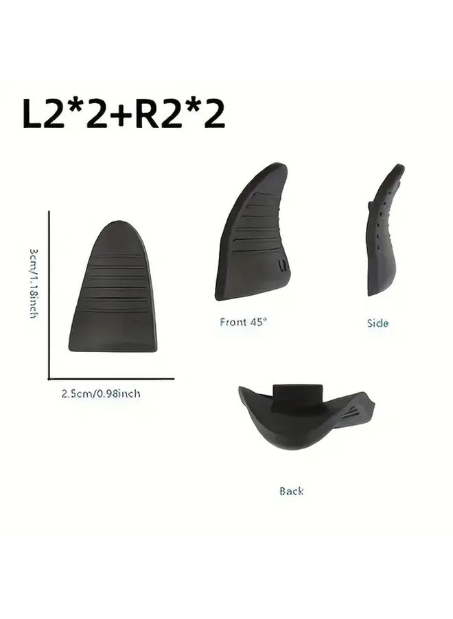 2 قطع أزرار تمديد الزناد L2 وR2 لـ PS5، تصميم مضاد للانزلاق، تناسب محكم لتحسين تجربة اللعب وتجربة ألعاب الرماية، مصنوعة من مادة ABS فاخرة. - Image 2