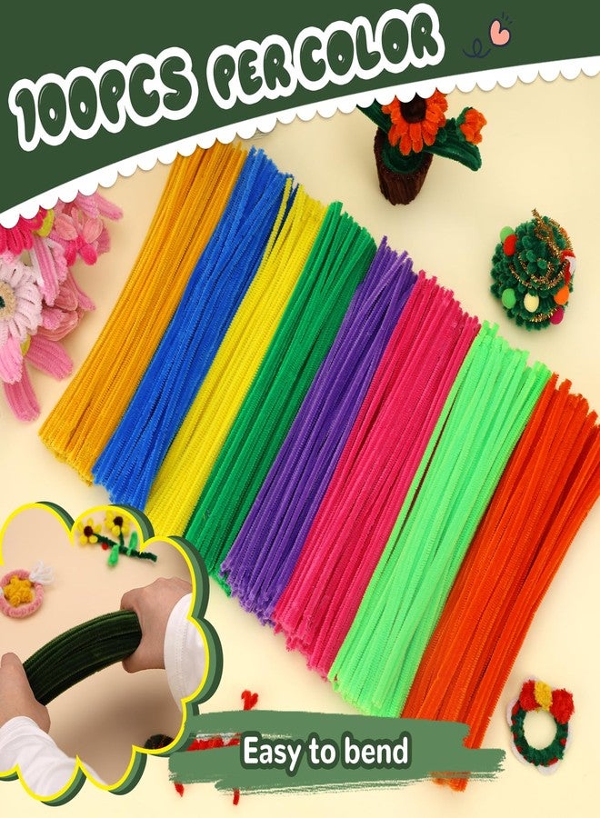 Hssugi Pipe Cleaners, 100PCS Moss Green Pipe Cleaners Craft Supplies, Pipe Cleaners Bulk Fuzzy Sticks for DIY Art and Craft Projects Home Decoration - Image 3