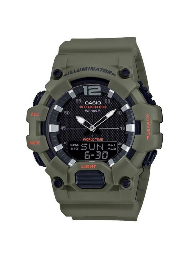 CASIO Men Water Resistant Analog & Digital Watch HDC-700-3A2VDF - 53 mm - Green - Image 1