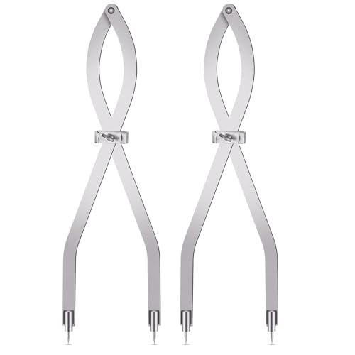 Dunzoom Radius Divider Tool 24 Inch Insulation Tools Metalworking Drawing Woodworking Scribers Resharpenable and Replaced Points for Normal Sheet Metal Fabrication Layout Divider2 Pcs - Image 1