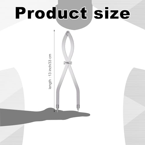 Dunzoom Radius Divider Tool 24 Inch Insulation Tools Metalworking Drawing Woodworking Scribers Resharpenable and Replaced Points for Normal Sheet Metal Fabrication Layout Divider2 Pcs - Image 3