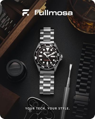 Fullmosa Watch Band, Quick Release Stainless Steel Replacement for Men Women, Metal Chain Watch Strap Width 16mm 18mm 19mm 20mm 22mm 24mm, Silver, 22mm - Image 2