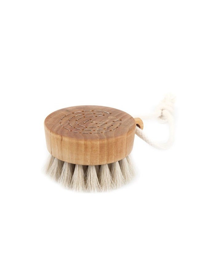 Iris Hantverk , Dry or Wet Skin Exfoliator Brush with Horse Hair Bristles and Birch Wood Handle, Dry or Wet Skin Exfoliator Brush for Men and Women - Image 1