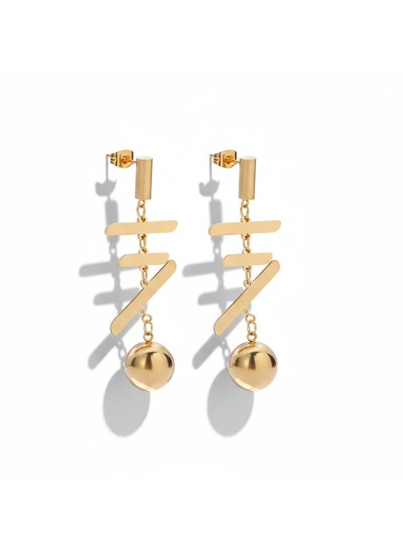 Bariq The Sultanah Linear Drops - Tarnish Free - Image 1