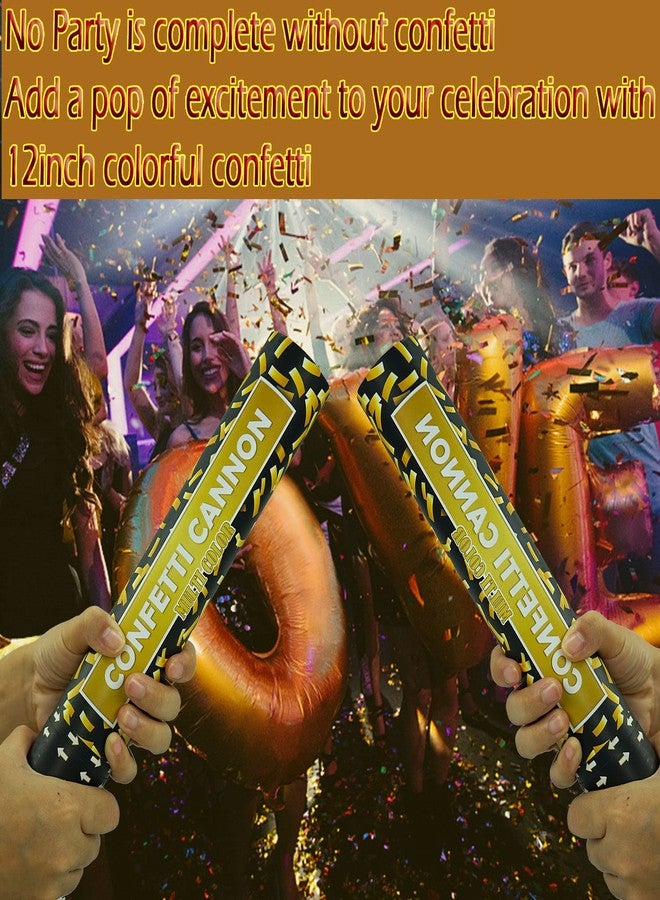 OceanWings Confetti Cannon Gold Party Poppers - 6 Pack 12 Inch Confetti Poppers for Wedding Celebration Birthday Party Celebration Baby Shower Decorations Christmas New Year Graduation - Image 3