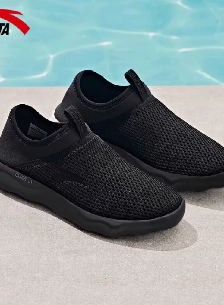 ANTA ANTA  SLIP-ON Men  Black Workout Training Commute Shoes
