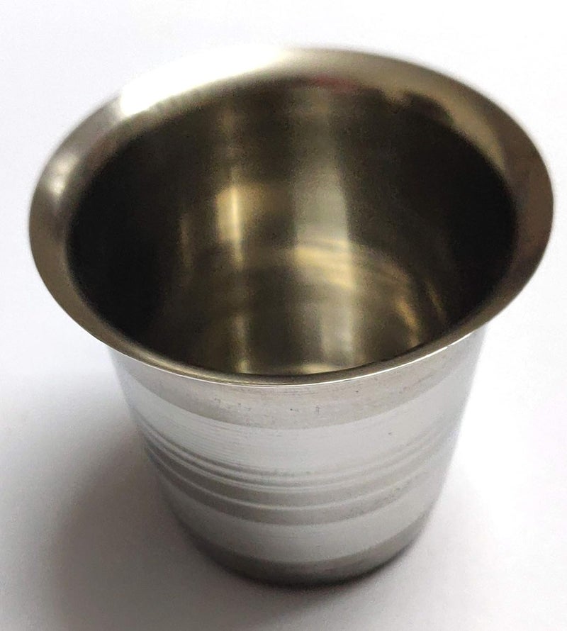 Blue Hut Coffee Glass Traditional South Indian Style Pack of 6 90 ml Stainless Steel65 CM - Image 4