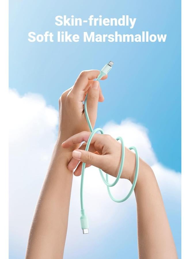 Ugreen Silicone Charging And Data Transmittion Cable (3A -1M), USB-C To Lightning PD Plug Compatible With Apple iPhone iPad Airpods - Image 4