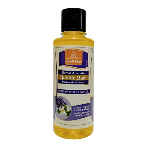 Khadi Pure Herbal Aromatic Bubble Bath With Lavender & Jasmine, 210 ml - Image 1