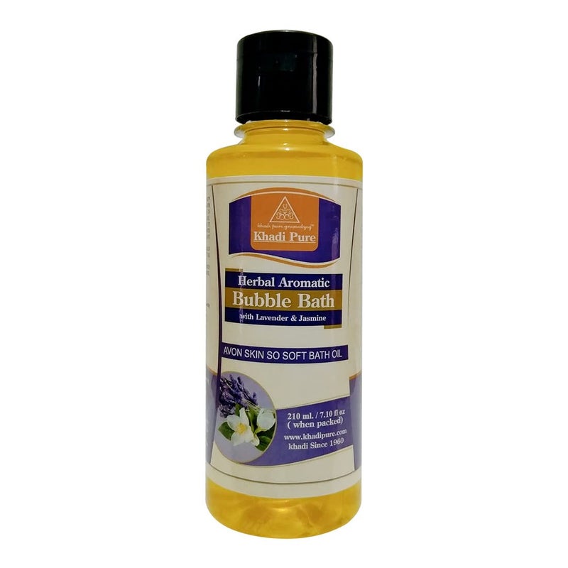 Khadi Pure Herbal Aromatic Bubble Bath With Lavender & Jasmine, 210 ml - Image 5