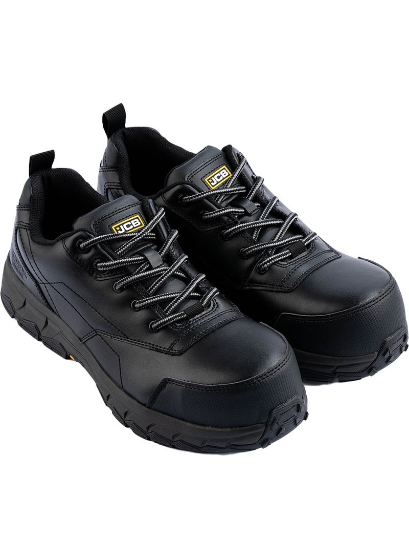JCB SPORTS LACE 3" Safety Shoes for Men JCB-001B | Composite Toe, Oil & Heat Resistant, Puncture Proof, EH, ASTM F2413-18 Certified - Black - Image 4