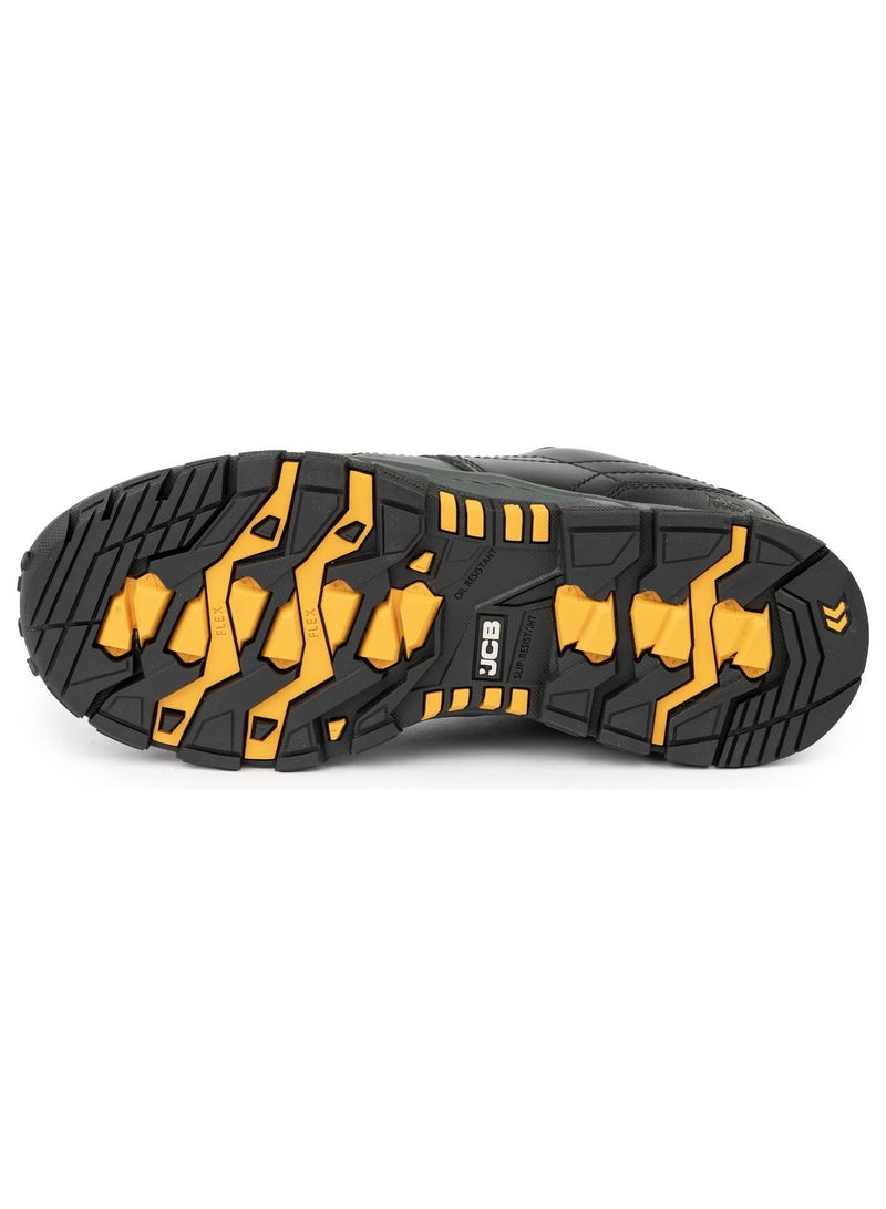 JCB SPORTS LACE 3" Safety Shoes for Men JCB-001B | Composite Toe, Oil & Heat Resistant, Puncture Proof, EH, ASTM F2413-18 Certified - Black - Image 4
