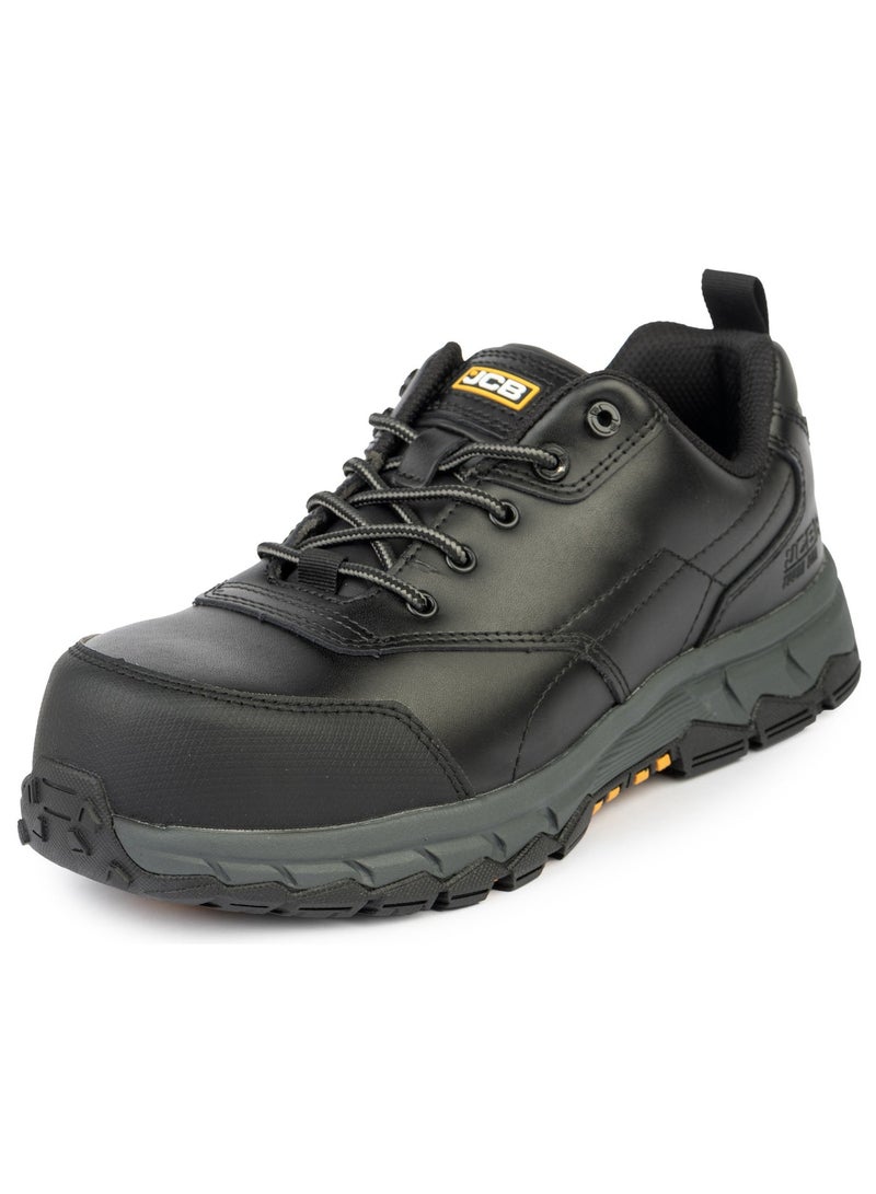 JCB SPORTS LACE 3" Safety Shoes for Men JCB-001B | Composite Toe, Oil & Heat Resistant, Puncture Proof, EH, ASTM F2413-18 Certified - Black - Image 1