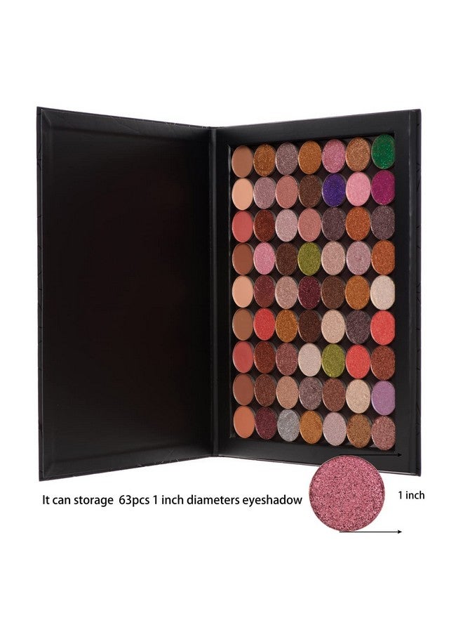 ألون لوحة ألوان مغناطيسية كبيرة جدًا من Allwon لوحة مكياج فارغة لظلال العيون وأحمر الشفاه وأحمر الخدود والبودرة (شكل ماسي) - Image 4