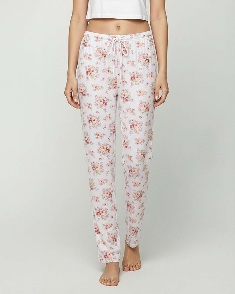 REALESSENTIALS Real Essentials 3 Pack: Womenâ€™s Ultra-Soft Comfy Pajama Lounge Pants Sleepwear (Available in Plus Size) Set 6-L - Image 2