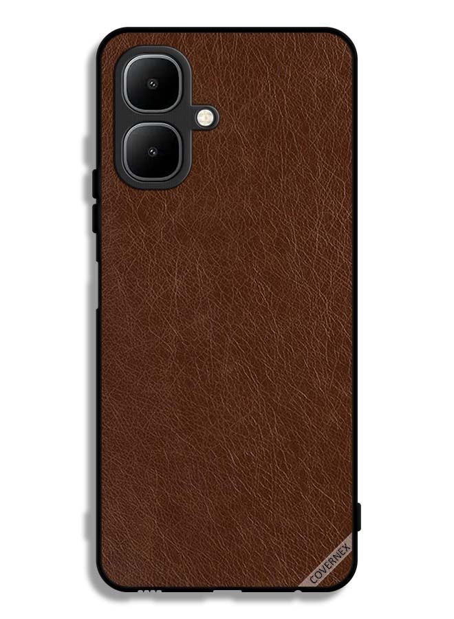Infinix Smart 10 Protective Case Cover Leather Pattern