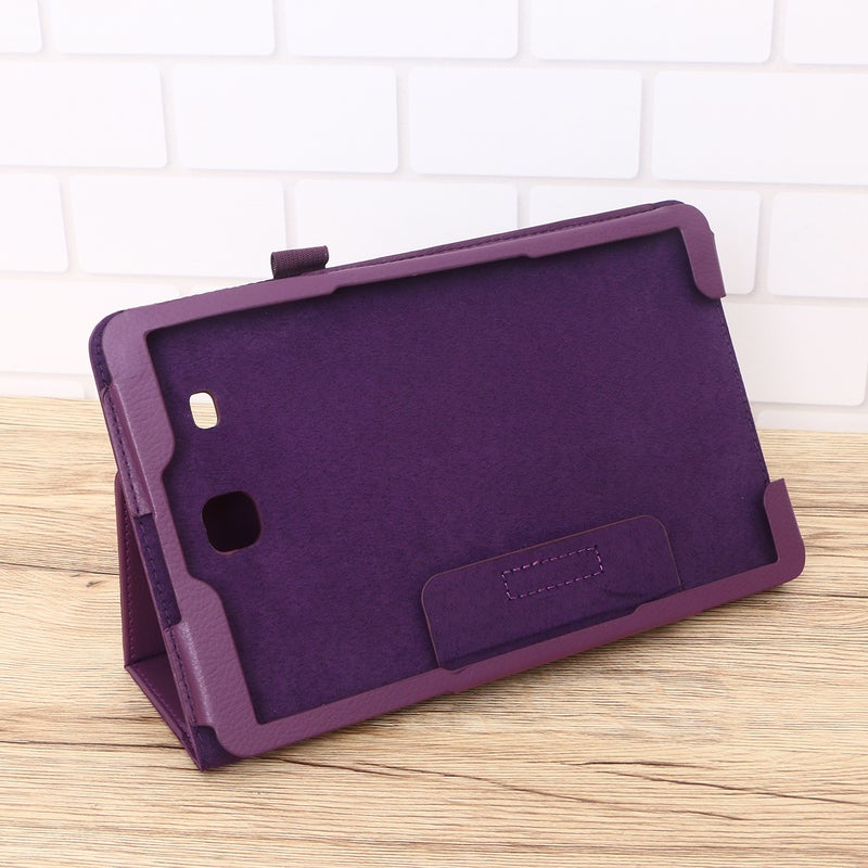 Slim Folding Tablet Cover Concise Commercial Style Premium PU Leather Cover Case Lightweight Proof for 9.6 Inch T560/T561 ( ) - Image 4