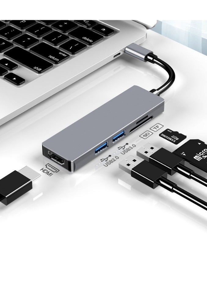 USB C Hub with 100W PD Charging, Type C to HDMI 4K30Hz Adapter, 3 USB A Data Ports, Multiport Hub for Windows, MacBook,Tablet,iPad/Air Monitor, Projector, Smart TV, Camera - Image 3