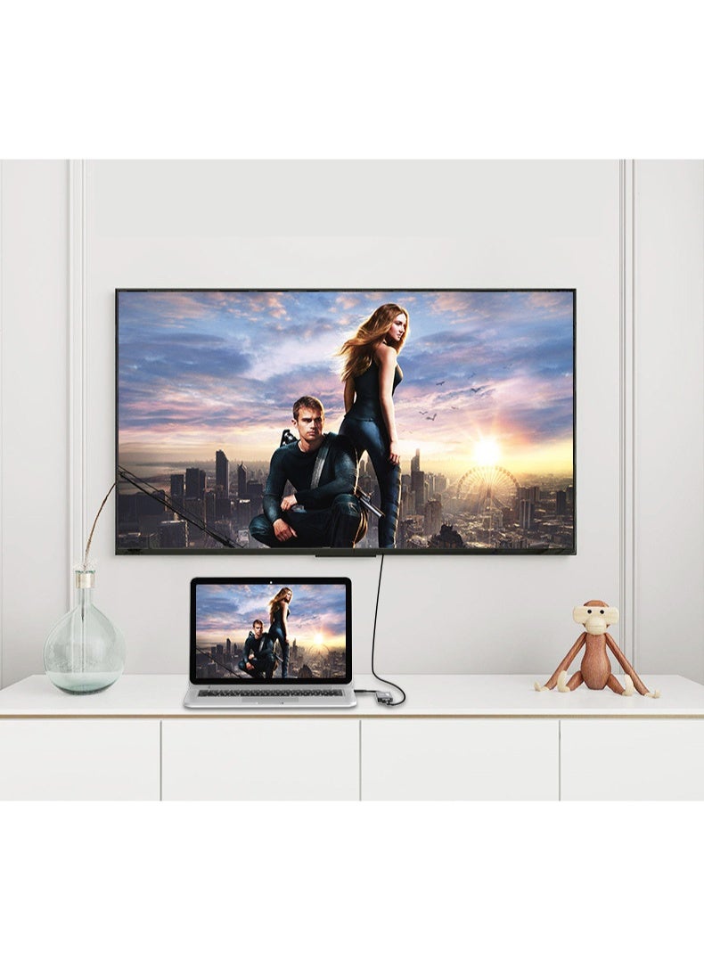 USB C Hub With 100W PD Charging Type C to HDMI 4K At 30Hz Adapter USB Hub 30 5Gbps Data Transfer Ports Compatible For MacBook Pro Air M3 M2 M1 iPad Pro M4 iPhone 16 15 Pro Pro Max Lenovo Dell HP - Image 2