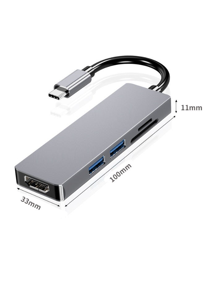 USB C Hub With 100W PD Charging Type C to HDMI 4K At 30Hz Adapter USB Hub 30 5Gbps Data Transfer Ports Compatible For MacBook Pro Air M3 M2 M1 iPad Pro M4 iPhone 16 15 Pro Pro Max Lenovo Dell HP - Image 5