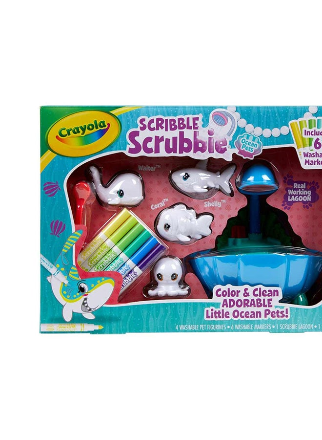 Crayola Scribble Scrubbie Pets Blue Lagoon Playset, Pet Toys For Girls & Boys, Gifts For Kids Ages 3+ - Image 1