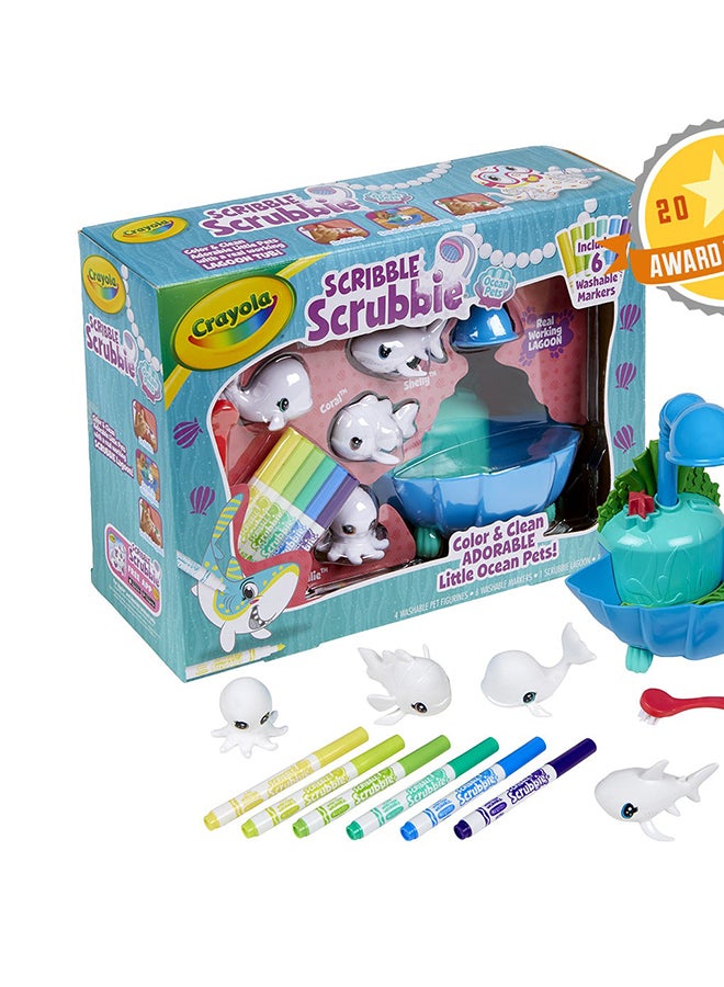 Crayola Scribble Scrubbie Pets Blue Lagoon Playset, Pet Toys For Girls & Boys, Gifts For Kids Ages 3+ - Image 2