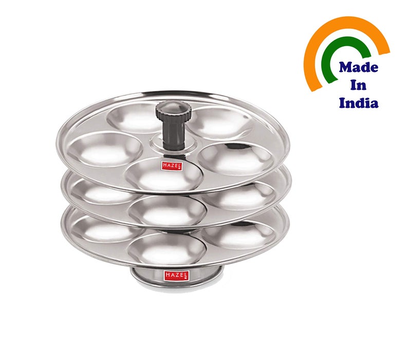 Hazel طبق إدلي متوسط من هازيل مصنوع من الفولاذ المقاوم للصدأ مع حامل، 3 أطباق، 15 إدلي - Image 3