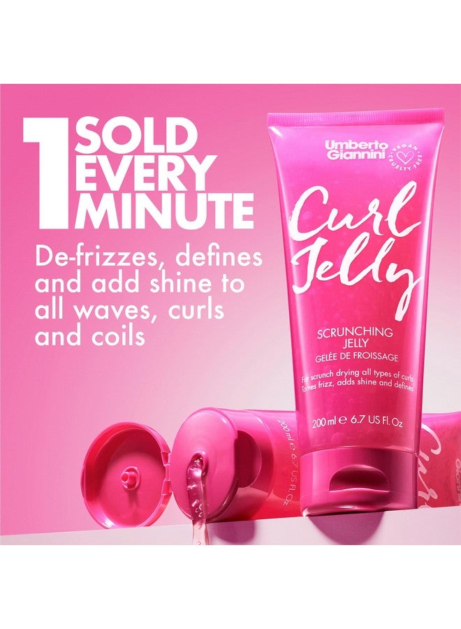 Umberto Giannini Curl Jelly Scrunching Jelly | For All Types of Curls & Waves, Tames Frizz. Adds Shine & Defines | Vegan, Cruelty Free - 200 ml (Pack of 1) - Image 2