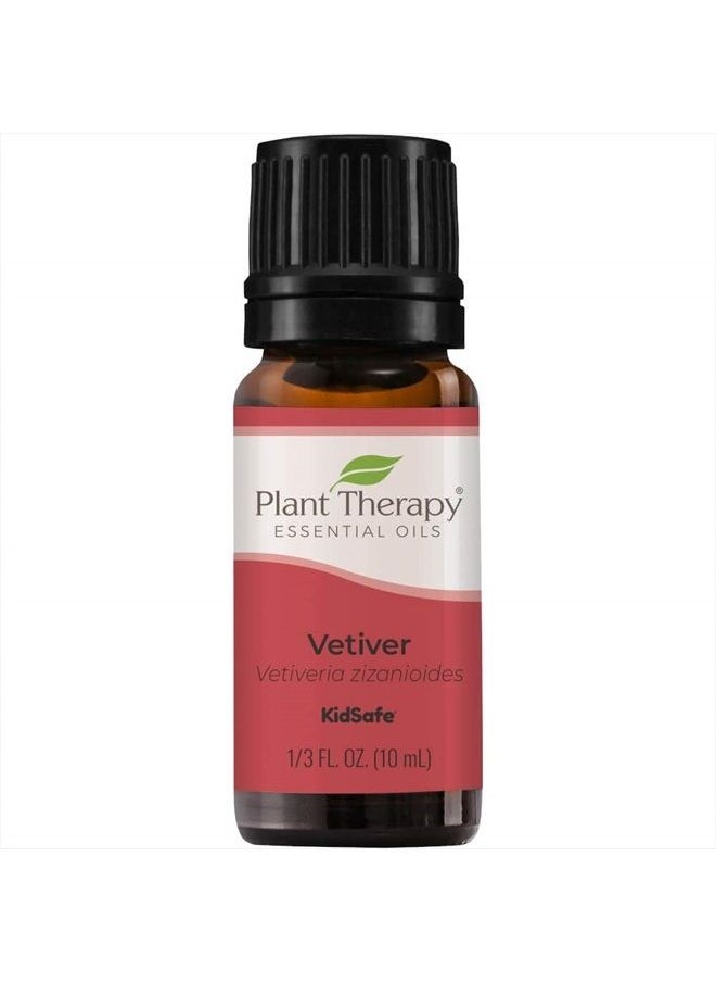 Plant Therapy Vetiver Essential Oil 100% Pure, Undiluted, Natural Aromatherapy, Therapeutic Grade 10 mL (1/3 oz)  - Image 1