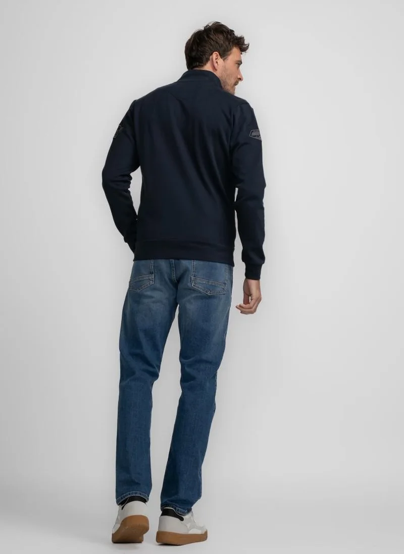 Petrol Industries Men Sweater Collar Zip