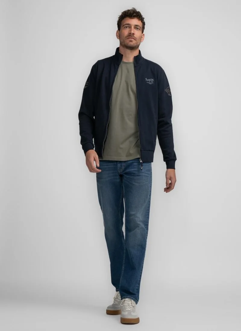 Petrol Industries Men Sweater Collar Zip