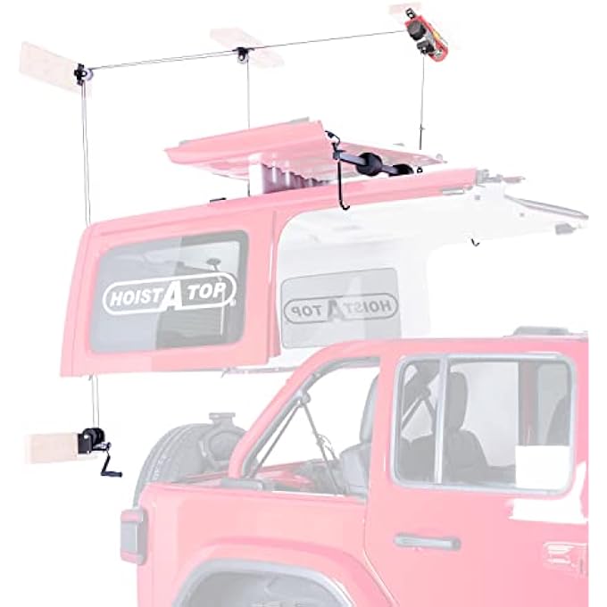 rayihni رافعة كرانك-أ-توب لجيف رانجلر 4 أبواب JL 2018 نظام إزالة السقف الصلب - Image 1