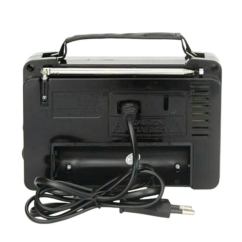 Golon Portable 5-Band Radio - Black - A1-328 - Image 3