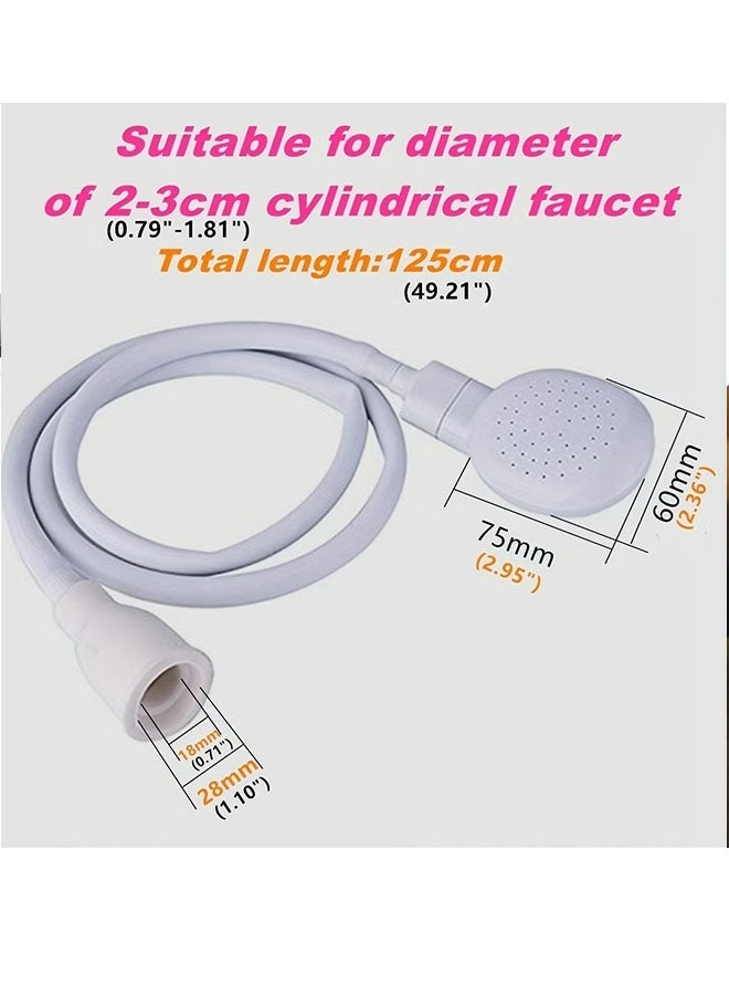 1pc Faucet Washing Hair Shower Pet Cat Dog Bath Faucet Sprayer, Multi-purpose Faucet, Shower Spray Head Convenient Easy Installation - Image 3
