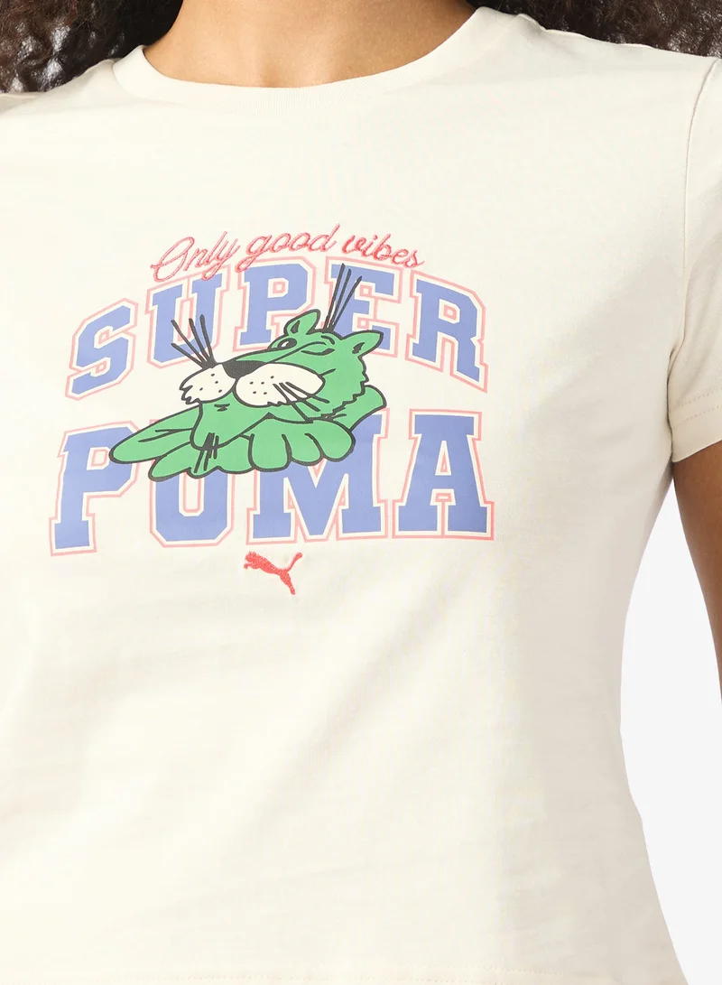 PUMA alpine snow Graphic Logo T-Shirt for Women | Best Price UAE