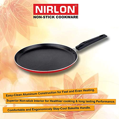 NIRLON Non Stick Aluminium Flat Dosa Tawa, Gas Stove Compatible -25cm - Image 5